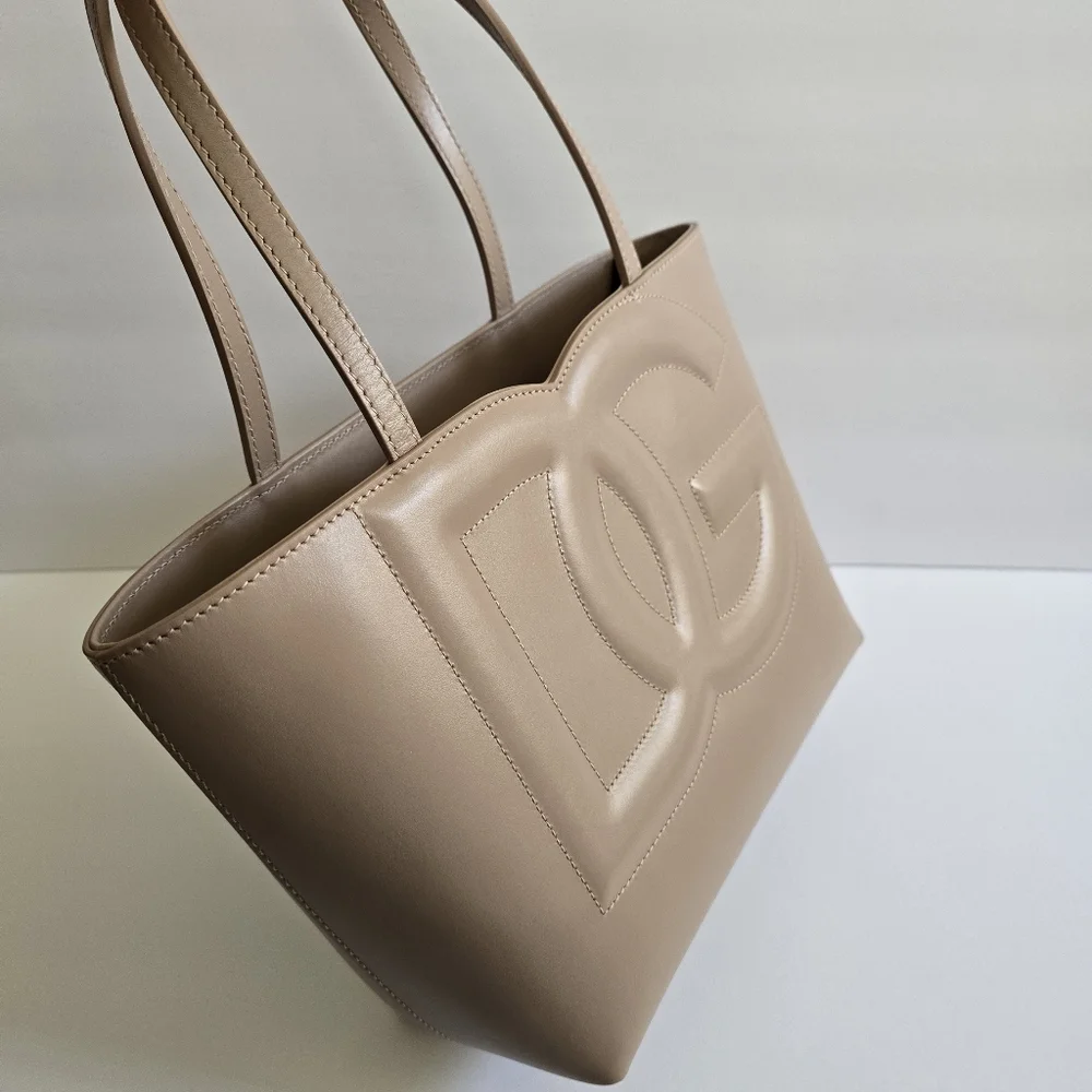 Dolce & Gabbana  Medium DG Leather Shopper Tote Bag Powder Pink - Picture 3 of 12